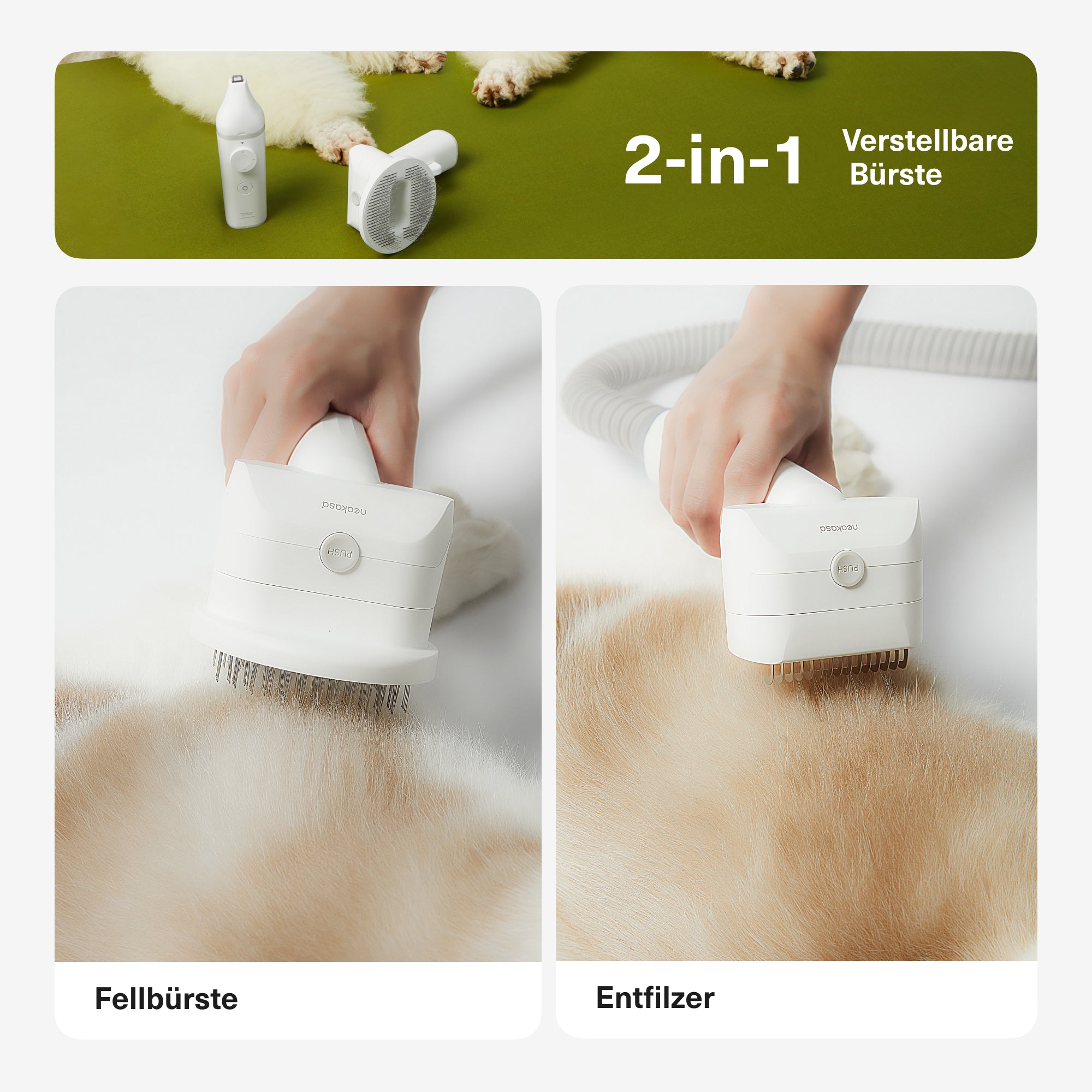 Neakasa S1 Pro 7-in-1 Haustierpflege-Set mit Staubsauger für Hunde & Katzen