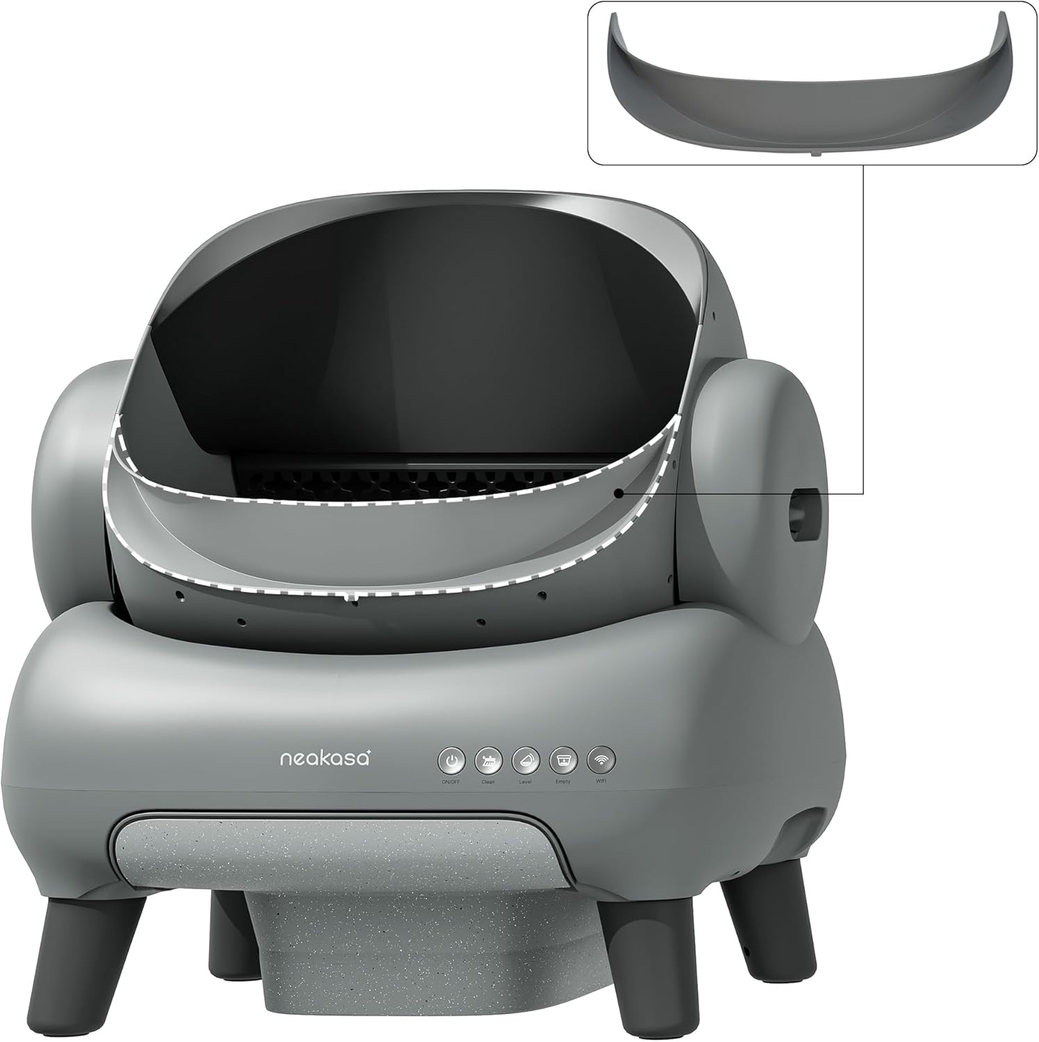 Neakasa M1 Plus Selbstreinigende Katzentoilette mit offenem Design