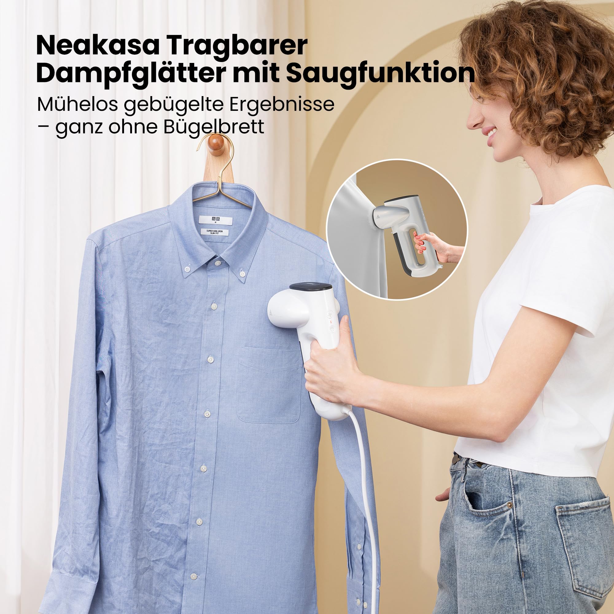 Neakasa Magic 1 Steamer Dampfglätter mit Saugfunktion