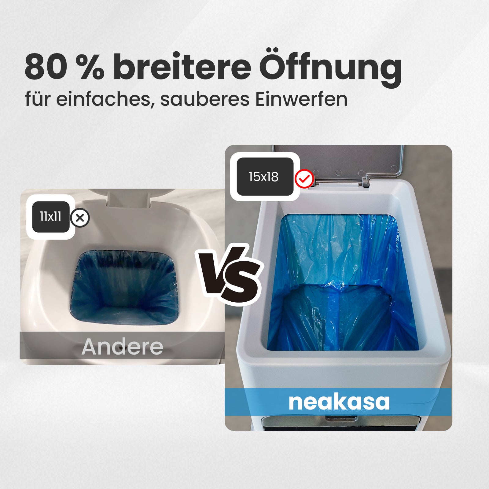 XXL Jahresvorrat-Set: PooGuard Mülleimer + 112 Premium-Müllbeutel (Für 365 Tage)