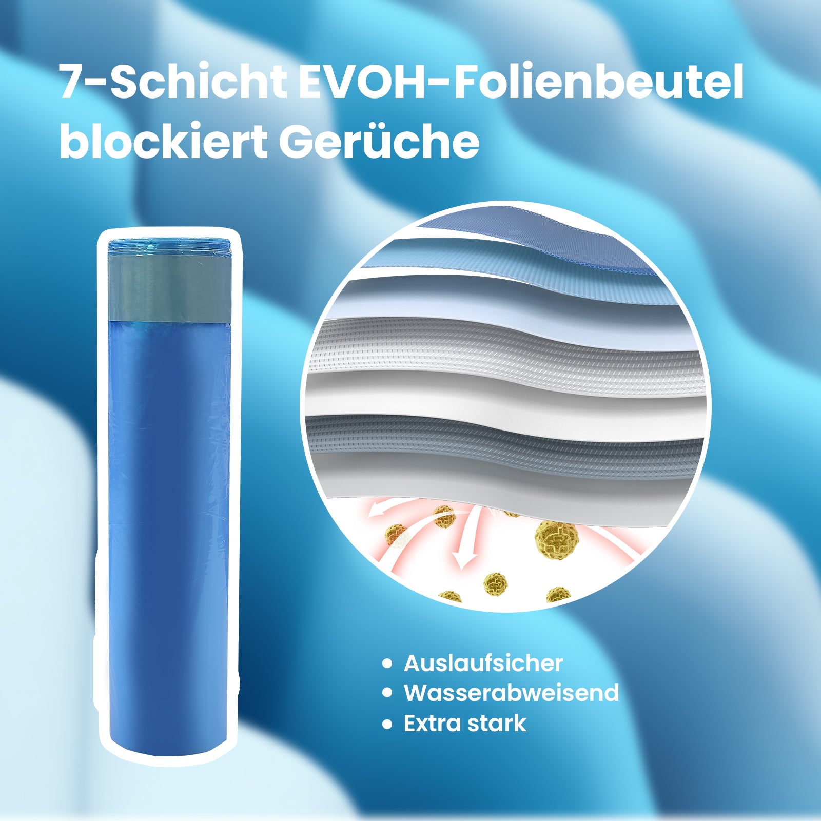 XXL Jahresvorrat-Set: PooGuard Mülleimer + 112 Premium-Müllbeutel (Für 365 Tage)