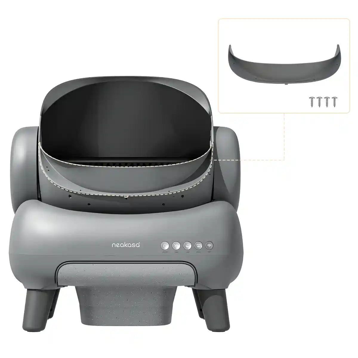 Neakasa M1 Plus Selbstreinigende Katzentoilette mit offenem Design