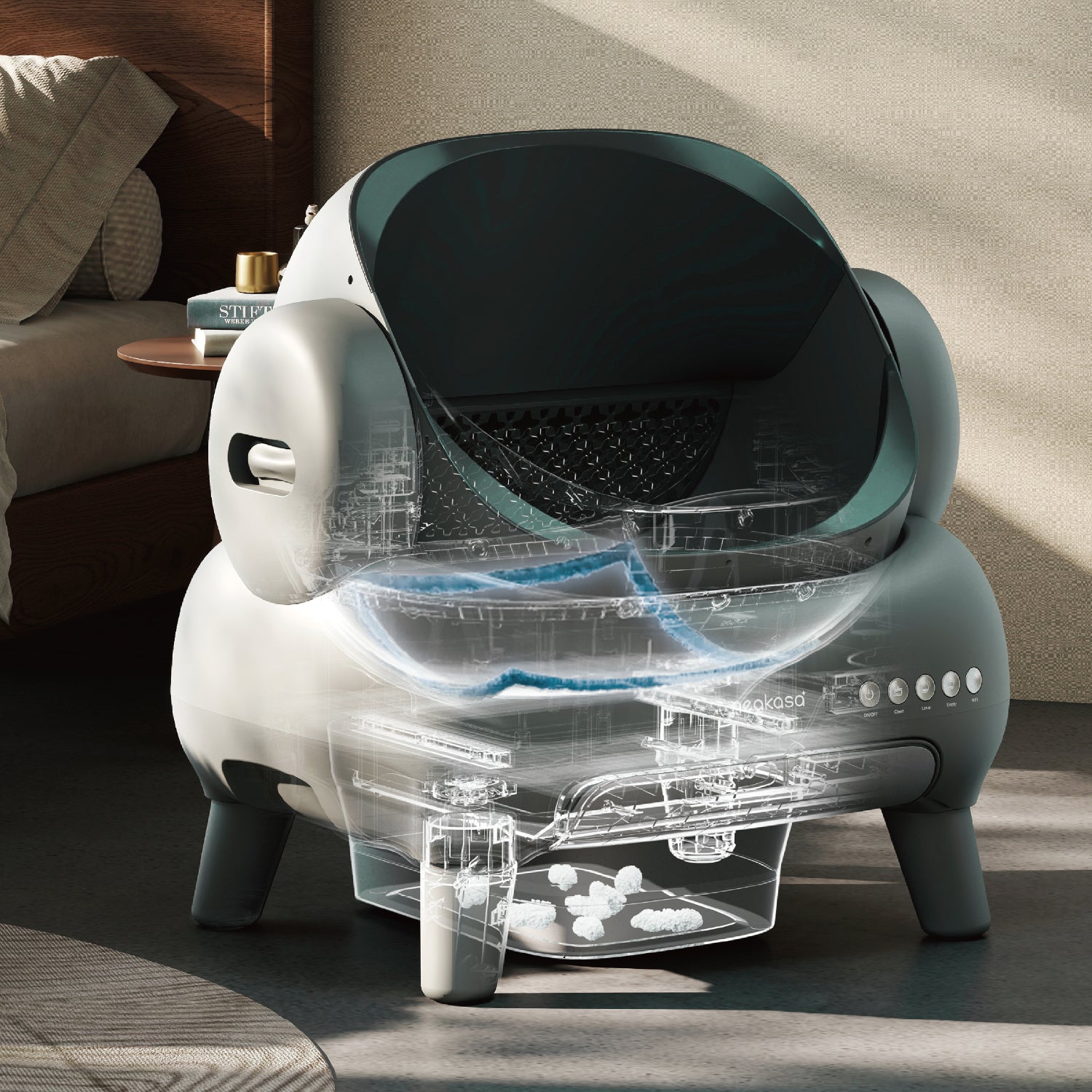 Neakasa M1 Plus mit Step Selbstreinigende Katzentoilette