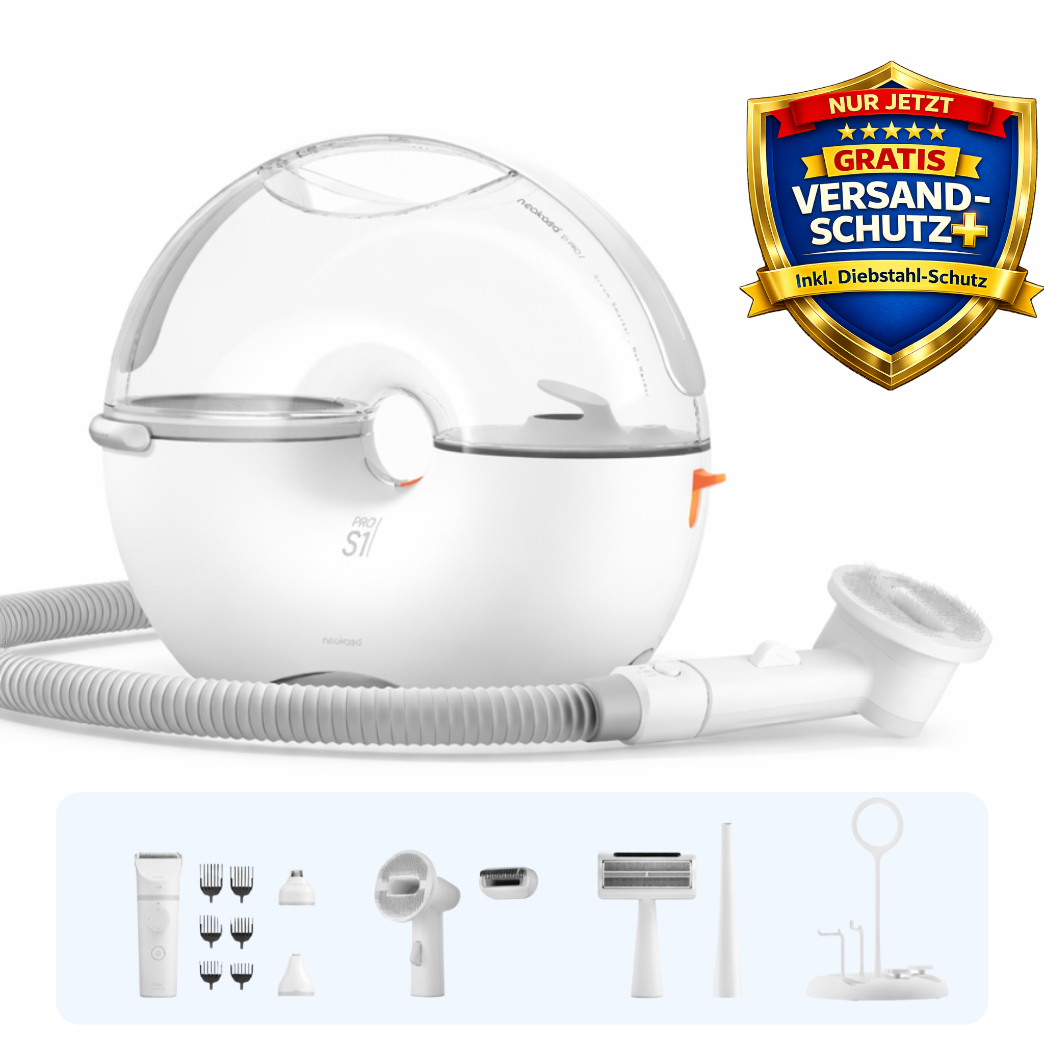 Neakasa S1 Pro 7-in-1 Haustierpflege-Set mit Staubsauger für Hunde & Katzen