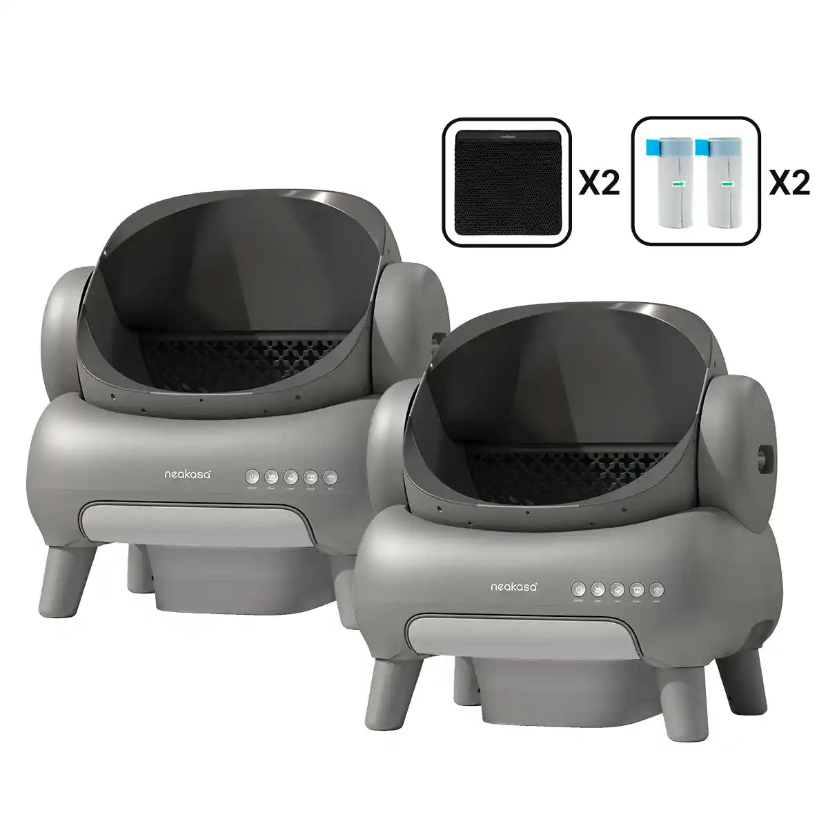 2er-Set: M1 Plus Selbstreinigende Katzentoilette - Bundle