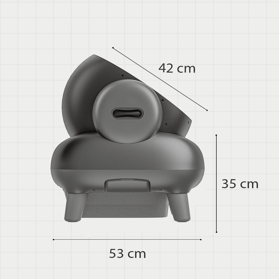 Neakasa M1 Plus Selbstreinigende Katzentoilette mit Treppe und Zaun