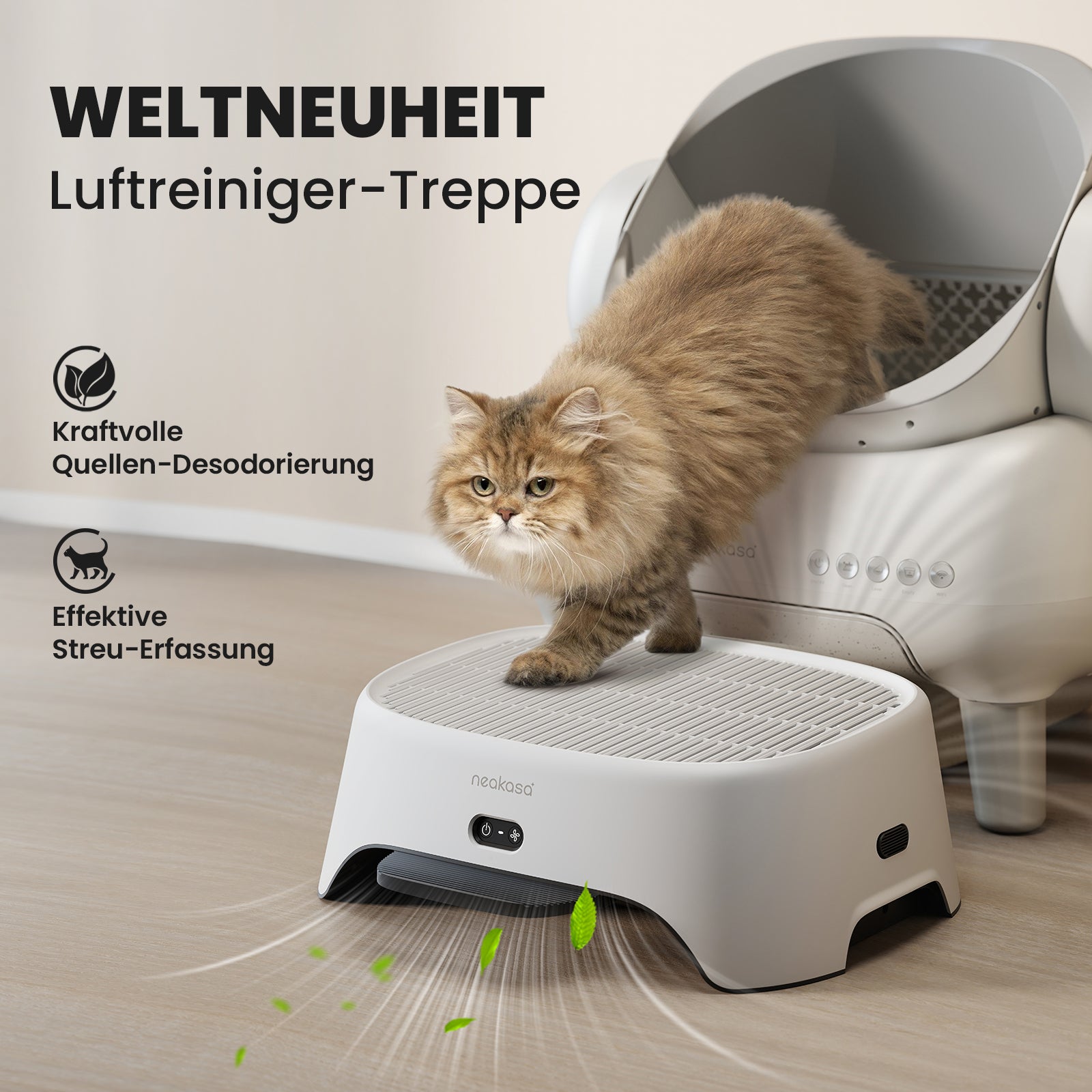 Neakasa AirStep Luftreinigende Treppe für Katzenklo