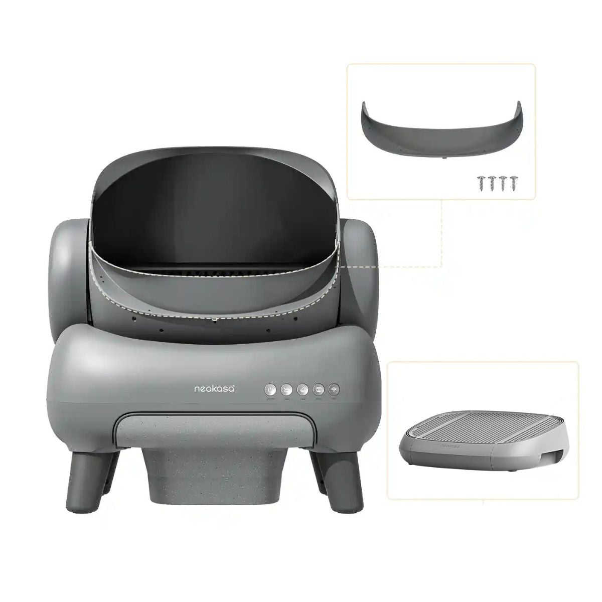 M1 Plus Katzenklo + Treppe / Zaun - Bundle