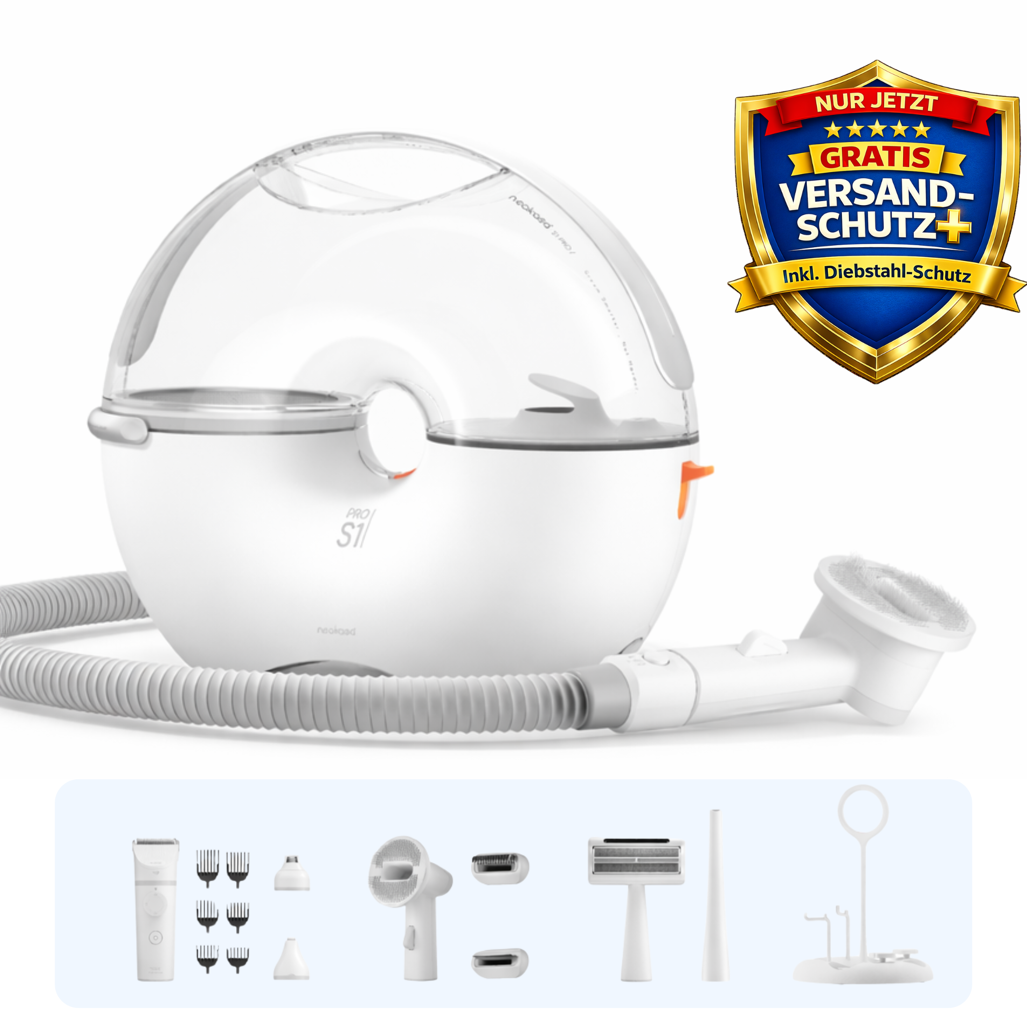 Neakasa S1 Pro 7-in-1 Haustierpflege-Set mit Staubsauger für Hunde & Katzen