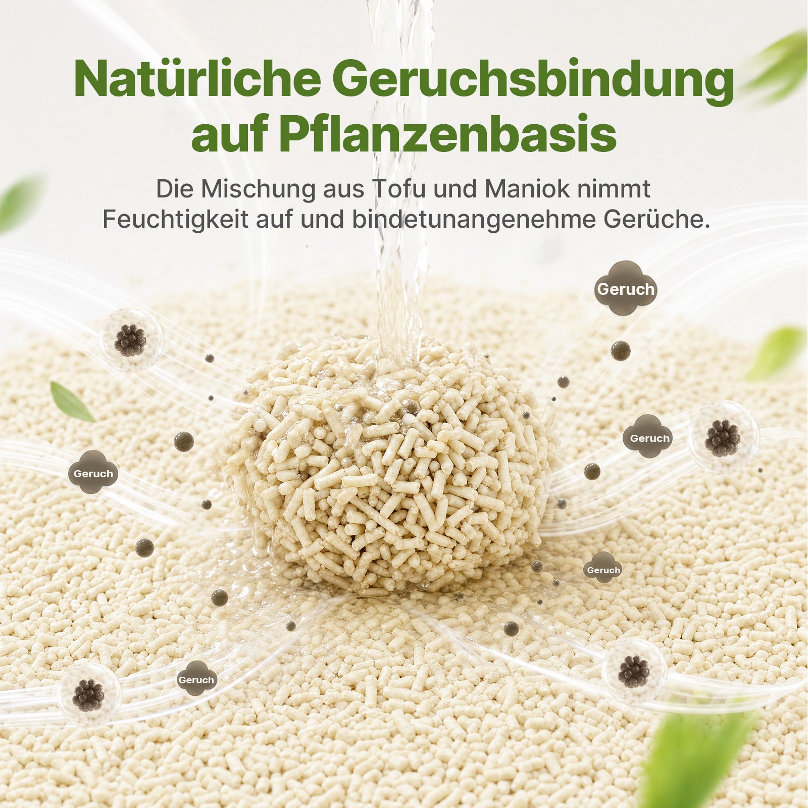 Neakasa Pflanzliche Klumpstreu aus Tofu und Maniok – 2 × 2,7 kg