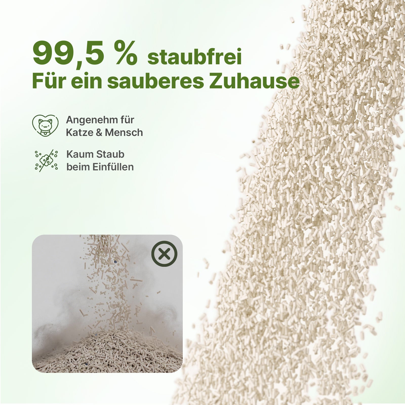 Neakasa Pflanzliche Klumpstreu aus Tofu und Maniok – 2 × 2,7 kg